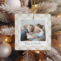 Kariertes zweiseitiges Personalisiertes Foto