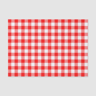 Kariertes Zwirn-Papier für Rot und Weiß-Karo Seidenpapier