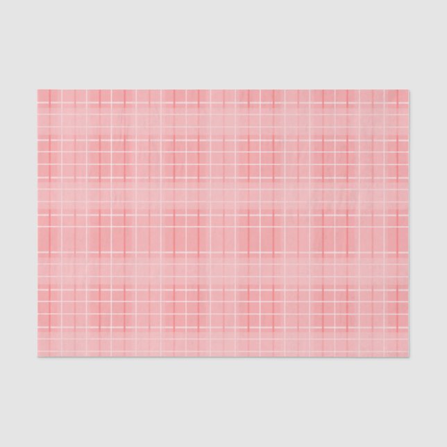 Kariertes Zwirn- und Weißpapier Seidenpapier (Vorderseite)