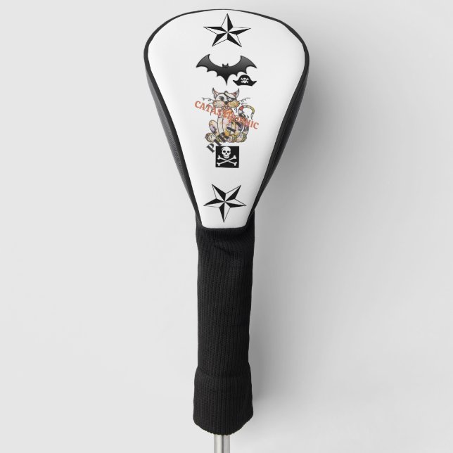 Karikatur Art Form der Pirate CAT Golf Headcover (Vorderseite)