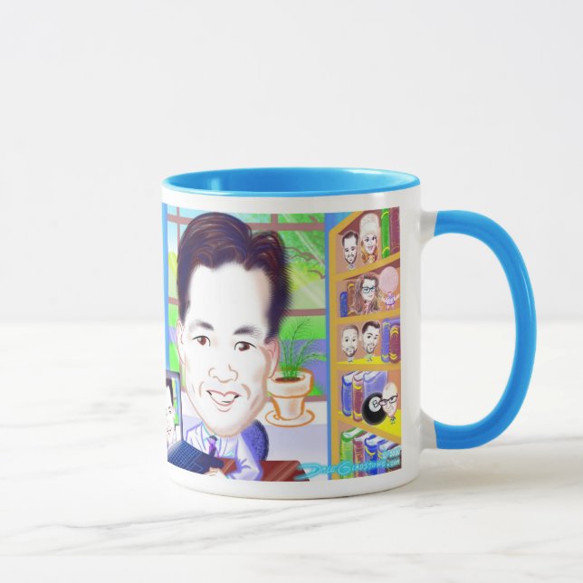 Karikatur aus Fotos Tasse 2020a (Rechts)