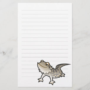 Karikatur Bartagame / Rankin-Drache Briefpapier