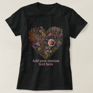 Karikatur Blumen Cottagecore, Blumenliebhaber T-Shirt