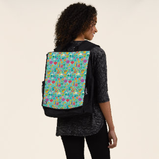 Karikatur-Blumenmuster-Dickes-Gesicht-Rucksack Rucksack