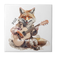 Karikatur Cartoon Animal Fox Musik