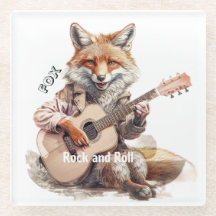 Karikatur Cartoon Animal Fox Musik
