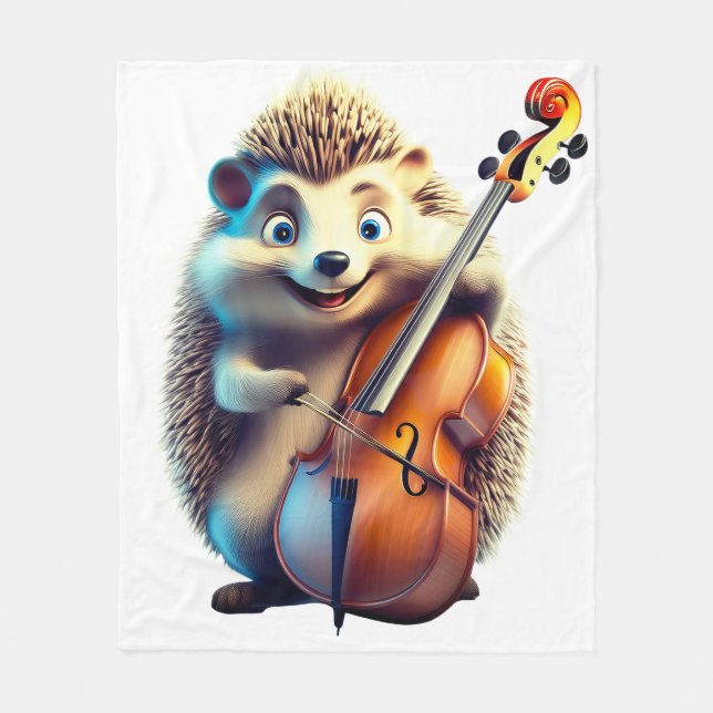 Karikatur, Cartoon, Illustration Eine Musik Fleecedecke (Vorderseite)