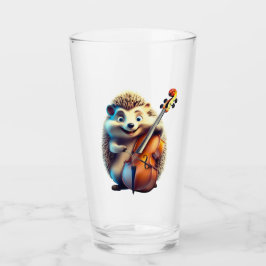 Karikatur, Cartoon, Illustration Eine Musik Glas