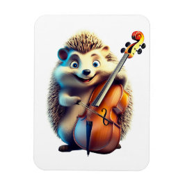 Karikatur, Cartoon, Illustration Eine Musik Magnet