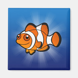 Karikatur Clownfisch Magnet