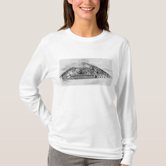 Karikatur der englischen Juden, von einem Haggadah T-Shirt (Vorderseite)