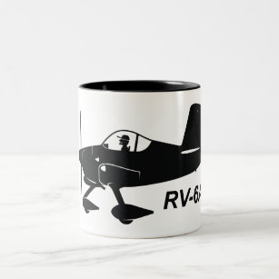 Karikatur der Packwagen-RV-6A Zweifarbige Tasse