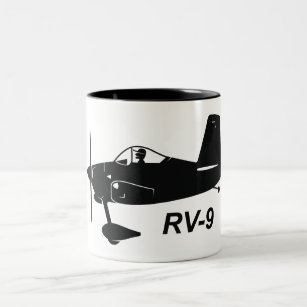 Karikatur der Packwagen-RV-9 Zweifarbige Tasse