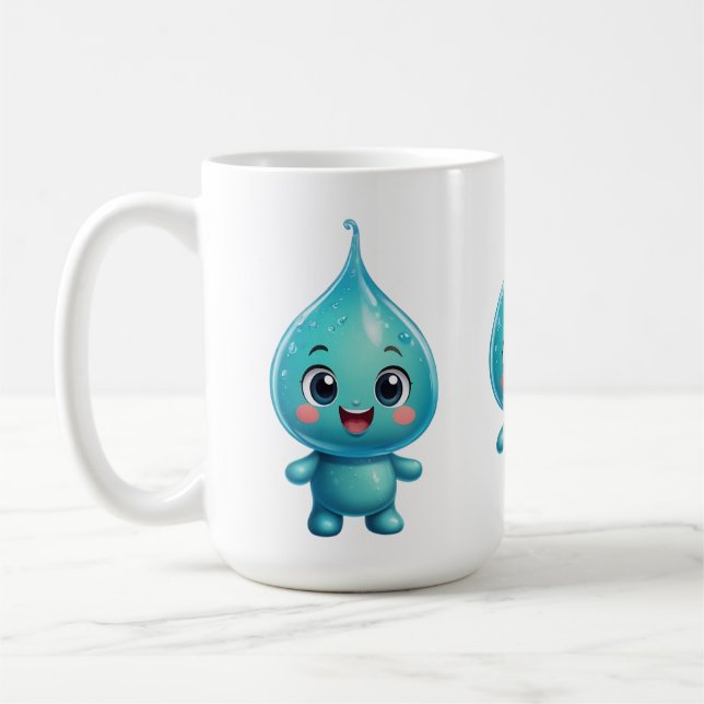 Karikatur für das süße Wasser - Niedlich Kaffeetasse (Links)