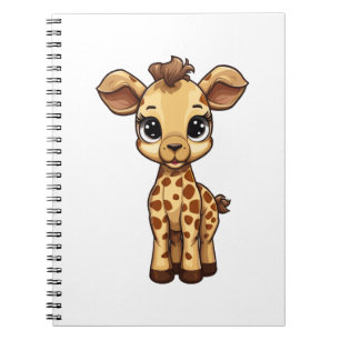 Karikatur-Giraffen-Illustration Notizblock
