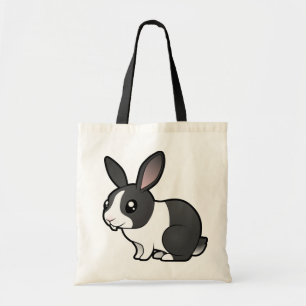 Karikatur-Hase (hochgestelltes Ohr glattes Haar) Tragetasche