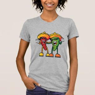 Karikatur heiße Paprikas T-Shirt