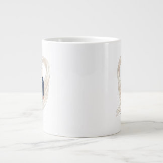 Karikatur-Hochzeitspaar Braut und Bräutigam Jumbo-Tasse