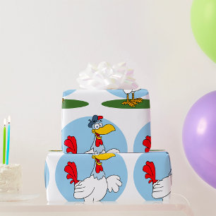 Karikatur-Huhn Geschenkpapier