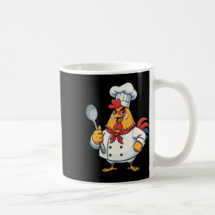 Karikatur-Huhn kocht Hahn Chef Küche _1 Kaffeetasse