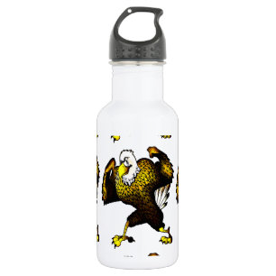 Karikatur Kampf Adler Trinkflasche