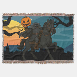 Karikatur Kopfloser Reiter Halloween/Herbst Decke