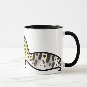 Karikatur Leopardgecko Tasse