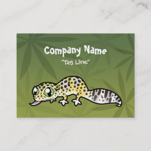 Karikatur Leopardgecko Visitenkarte