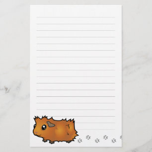 Karikatur-Meerschweinchen (struppig) Briefpapier