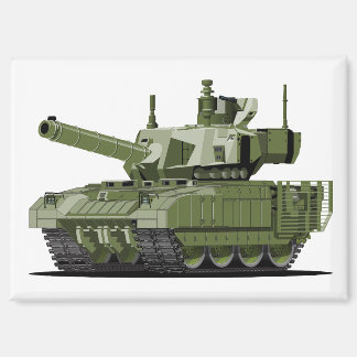 Karikatur moderner Panzer Magnet