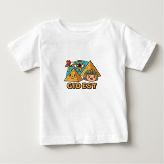 Karikatur-Pharao & Horusauge T-Shirt-Design Baby T-shirt