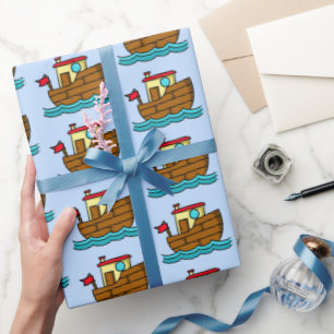 Karikatur-Schlepper Geschenkpapier
