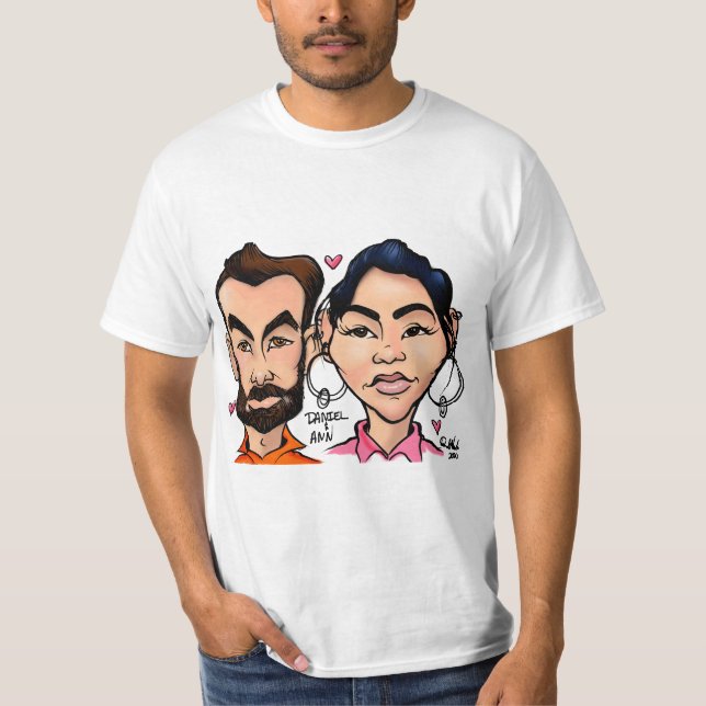Karikatur-T - Shirt (Vorderseite)