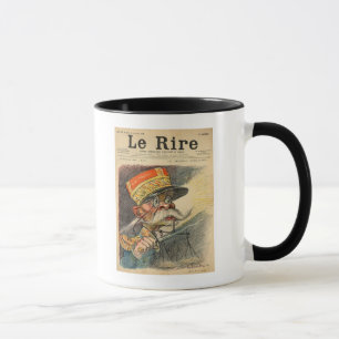 Karikatur von General Zurlinden Tasse