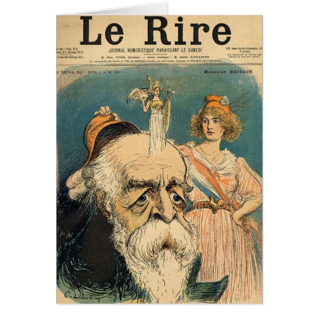 Karikatur von Henri Brisson, (Vorne)