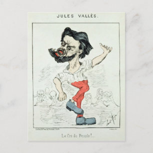 Karikatur von Jules Valles Postkarte