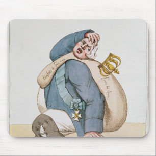 Karikatur von Louis XVIII 1815 Mousepad