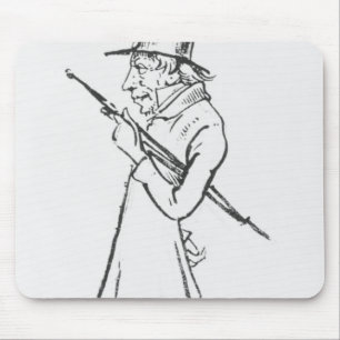 Karikatur von Soren Aabye Kierkegaard Mousepad