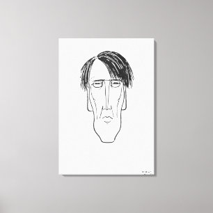 Karikatur von W.B. Yeats, 1898 Leinwanddruck