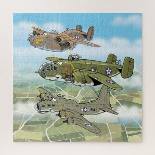 Karikaturen des Flugzeug WW2