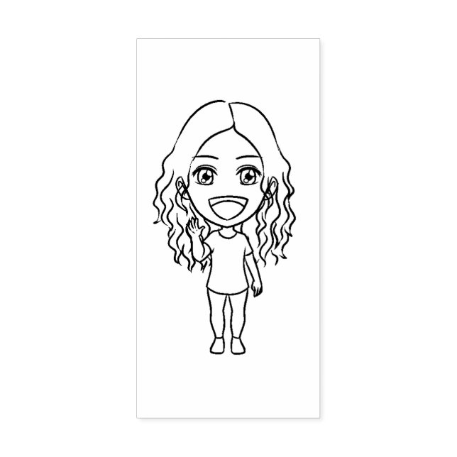 Karikaturenfigur c5e3p17 gummistempel (Prägung)