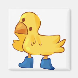 Karikaturenstil der süße Tier-Ente Magnet
