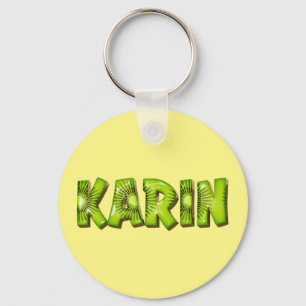 Karin Name Kiwi Design Schlüsselanhänger