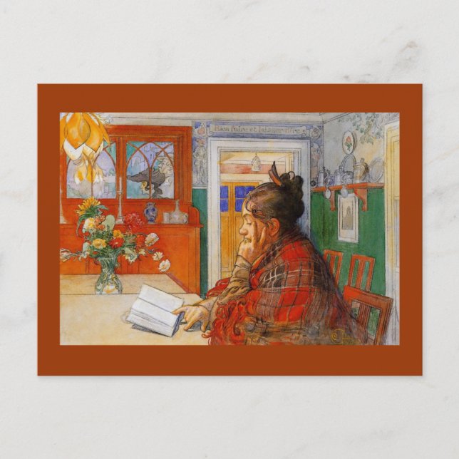 Karin Reading im Abend Postkarte (Vorderseite)