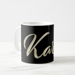 Karin white gold Handwriting Tasse Kaffeetasse