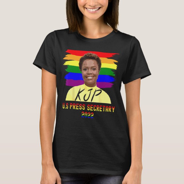 Karine Jean Pierre Erster Pressereferent Black Afr T-Shirt (Vorderseite)