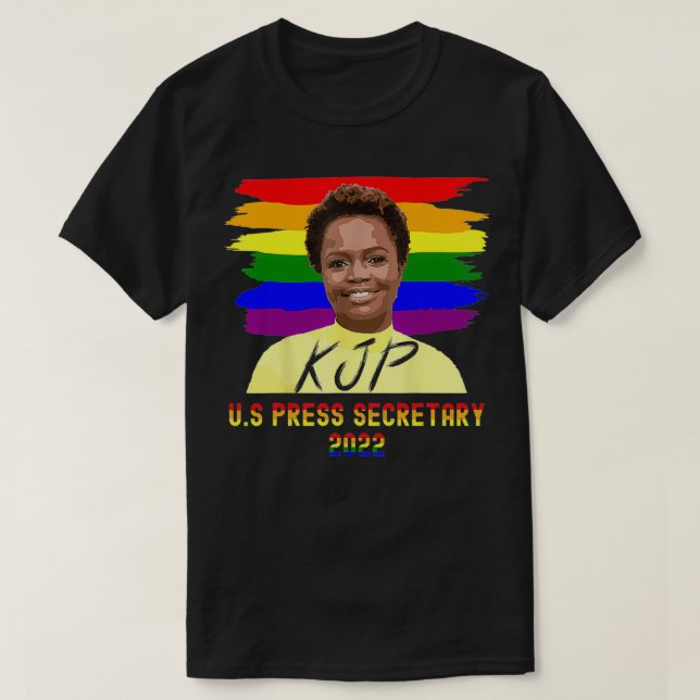 Karine Jean Pierre Erster Pressereferent Black Afr T-Shirt (Design vorne)
