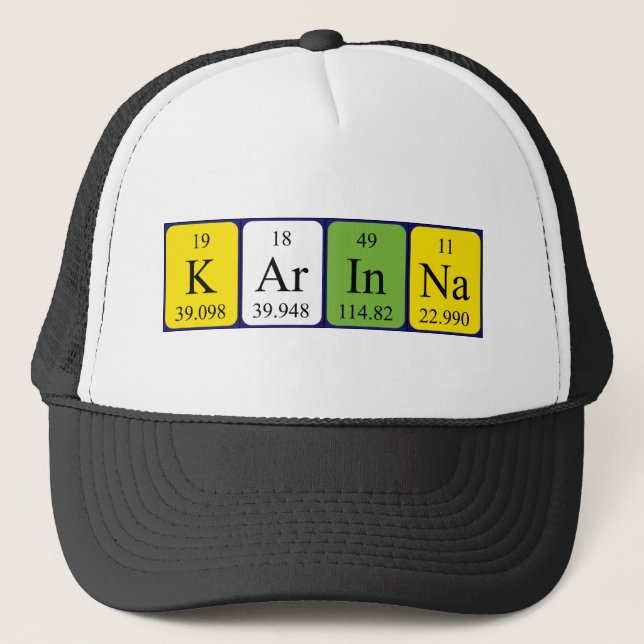 Karinna Periodenname Hut Truckerkappe (Vorderseite)