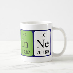 Karinne nom de table périodique mug