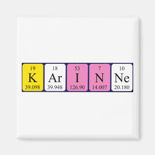 Karinne Periodennamenmagnet Magnet